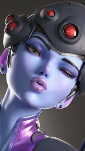 Do you consider widowmaker to be purple or blue??? Widowmaker Phone Wallpaper