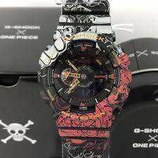 Luffy theme and has gold accents on the case and face contrast with the monochrome base. Casio G Shock One Piece Ga 110jop 1a4 Shopee Malaysia