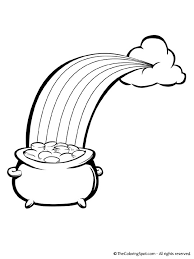 You can use our amazing online tool to color and edit the following rainbow and pot of gold coloring pages. Pot Of Gold End Of Rainbow Coloring Page Audio Stories For Kids Free Coloring Pages Colouring Printables