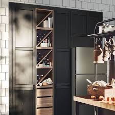 Cuisines Metod Finition Lerhyttan Noir Ikea Cuisine Ikea Noire Cuisine Noire Idee Rangement Cuisine