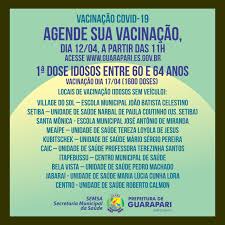 covid 19 prefeitura de guarapari abre agendamento para vacinar idosos de 60 a 64 anos prefeitura municipal de guarapari es