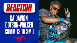 BREAKING: Ka'Davion Dotson-Walker commits to SMU Football