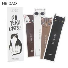 30 Pcs Box Cute Cat Head Paper Bookmark Stationery Bookmarks Book Holder Message Card School Supplies Papelaria Kedi Hayvanlar Karikatur