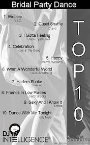 Dj Intelligence Share The Top Song Charts Wedding Songs Wedding Song List Wedding Playlist
