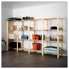 Hejne 4 Section Shelving Unit Softwood 120 7 8x19 5 8x67 3 8 Ikea Shelving Unit Shelving Ikea Ivar
