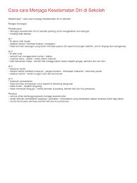 Check spelling or type a new query. Cara Menjaga Keselamatan Diri