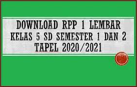 Menghayati dan mengamalkan ajaran agama yang dianutnya. Download Contoh Rpp 1 Lembar Kelas 5 Sd Semester 1 Dan 2 Tapel 2020 2021 Beritapppk Com