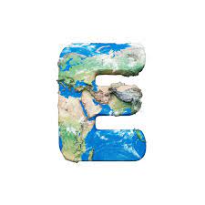 World Earth Globe Alphabet Letter E Uppercase Global Worldwide Font With Nasa Map 3d Render Isolated On White Background Stock Illustration Illustration Of Font Global 126571129