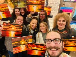 Today's masterpiece at Muse. Pat is an awesome teacher! Had a blast. Will  definitely be back.