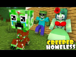 Monster School Baby Creeper Was Homeless Minecraft Animation Youtube Monster School Baby Creeper Creepers