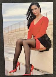 Photo Hot Sexy Beautiful Woman Panty Hose Nylon Stockings Long Legs 4×6  Picture – Impact Video