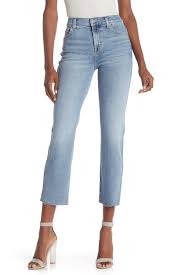 Luxe Vintage Edie Cutoff Hem Straight Leg Jeans Muse