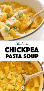 Pasta With Chickpeas Pasta E Ceci Recipe Chickpea Pasta Meals Pasta Soup