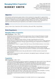 copywriter resume samples qwikresume