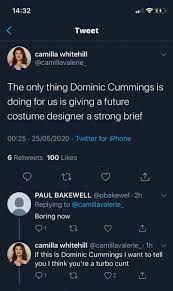It's a question with two answers. Nicola Coughlan On Twitter Obsessed With This Guy Who Is Replying Boring Now To Every Tweet About Dominic Cummings Absolutely Amazing Thanks For Bringing It To My Attention Camillavalerie Https T Co Yozd4bbhwg