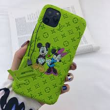 Louis Vuitton X Mickey Iphone 11 Case Cover Iphone Xr Case Green Iphone Phone Cases Iphone Cover Iphone 11