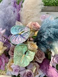 Order flowers through our secure online florist shop today. Iridescent Pastel Flowers And Hand Dyed Pampas Grass Dried Flowers Flowers Flower Aesthetic