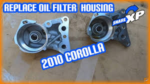 You'll need 5 quarts of synthetic 0w20 oil, an oil filter (we recommend toyota oem), a 14mm wrench, a small screwdriver, a special tool to remove the oil filter housing (like this), a drain pan, a jack, jackstands and a diy spirit. Replace The Oil Filter Housing On A 2010 Corolla Youtube