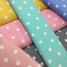 Renkli Serpme Yildiz Panama Keteni Kumas Aldikkumas Kumas Duckkumas Panamaketeni Masaortusu Amerikanservis Dertsizkumas Kumas Kirlent Dosemelik Kumaslar