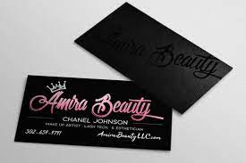 The business cards contain a variety of designs and themes for. Amira Beauty Business Card On Behance