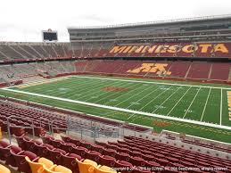 Tcf Bank Stadium View From Upper Level 207 Vivid Seats