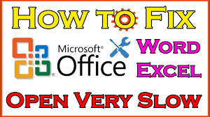 How To Fix Microsoft Word Excel Open Very Slow Microsoft Office Tutorial Youtube