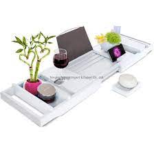 4.8 out of 5 stars, based on 111 reviews 111 ratings current price $20.97 $ 20. White Bamboo Bathtub Caddy Tray With Wine And Book Holder China Bamboo Bathtub Tray And Bamboo Removable Tray Price Made In China Com