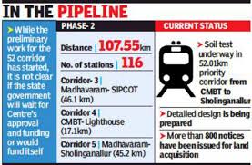Top engineering colleges in tamilnadu placement wise. Tamil Nadu Yet To Seek Central Funds For Metro Phase 2 Chennai News Times Of India