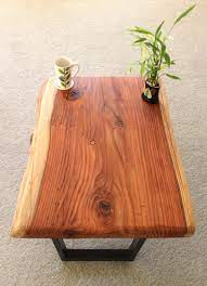 Live edge/ redwood tree stump coffee table. Handmade Live Edge Wood Coffee Tables Redwood Featured With Steel Legs By Ipeace Artwork Custommade Com
