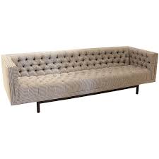 Black And White Houndstooth Sofa Milo Baughman Houndstooth Upholstery And Leather Button Sofa Furniture Button Sofa Modern Retro Furniture