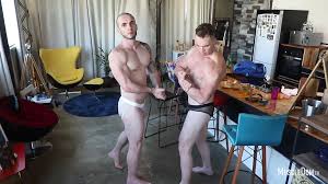 Muscle Dom TV video 6253. Jock and muscle flex male