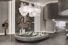 Huanjiang Sales Office Harmony World Consultant Design Lobby Design Residential Interior Design Design