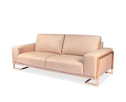 Black And Gold Leather Couch Aico Leather Sofa With Rose Gold Metal Trim Leather Sofas Sofa And Loveseat Set Aico Furniture Furniture