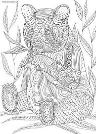 Scientists aren't sure how long pandas live in the wild, but in captivity they live to be around 30 years old. Panda Printable Adult Coloring Page From Favoreads Coloring Etsy