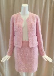 Black And Pink Suit Women Rare Chanel 14a Classic Leather Shearling Jacket Skirt Suit New 34 Coat Tweed Ebay Tweed Suit Women Chanel Inspired Outfit Couture Sewing Techniques