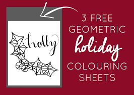 See more ideas about christmas colors, coloring pages, christmas coloring pages. Geometric Holiday Colouring Sheets