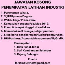 Pembangunan off jalan tampoi, taman desa rahmat, 81200 johor bharu, johor. Tempat Internship Latihan Industri Praktikal Pelajar Praktikal Diperlukan Segera Facebook