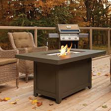 The rustic bronze finish and ornate details provide a feeling of imperial luxury in your backyard. Napoleon Gas Fire Tables National Fireplaces Toronto Showroom