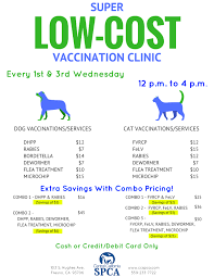 How much does it cost to own a dog and care for it properly? New Super Low Cost Vaccination Clinic Central California Spca Fresno Ca
