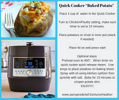 Quickcooker Pressurecooker Bakedpotato Easydinner Dinneronadime Yummy Instantpot Pampered Chef Recipes Pampered Chef Party Pampered Chef Consultant