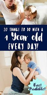 Activities For 1 Year Olds You Can Do Every Day Printable Activities For 1 Year Olds Activities For One Year Olds Infant Activities