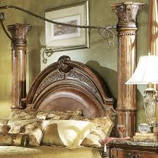 Michael Amini Monte Carlo Ii Panel Headboard Size Queen Finish Cafe Noir Bois