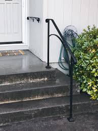 Your post support kit should include: Wrought Iron Outdoor Handrails Custom Handmade Railings