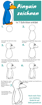 Pinguine haben nicht wirklich einen hals, deswegen kann man kopf und körper auch als eins zeichnen. Pinguin Zeichnen Lernen Eine Einfache Anleitung Mit 7 Schritten Pinguin Zeichnen Zeichnen Lernen Pinguin Malen