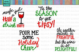 Download Another Funny Christmas Wine Glass Svg Bundle Wine Svg File 179435 Svgs Design Bundles