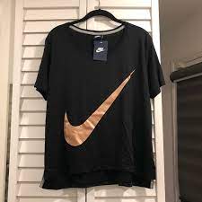 With nike sneakers for all ages and activities, everyone can enjoy the impressive performance and just right styling that nike is known for. Nike Tops Nwt Nike Rose Gold Logo Tee Poshmark