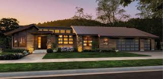 One story house plan 13x12m with 2 bedrooms. Single Story Contemporary House Plan 69402am Architectural Designs House Plans