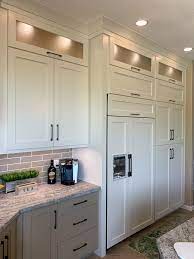 Appliance Panels In White Shaker Kitchen Modern Shaker Kitchen Shaker Kitchen Shaker Style Cabinets