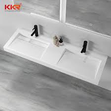 No two bathrooms are the same and we believe you should have freedom to customize what goes in yours, to your liking. China Small Basin Resin Stone Wall Hung Sink Corner Towel Hotel Vanity Double Sink China Double Sink Sink