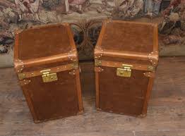 The lock is present but there is no key. Steamer Trunk Tables Canonbury Antiques Luggage Boxes End Side Coffee Tables